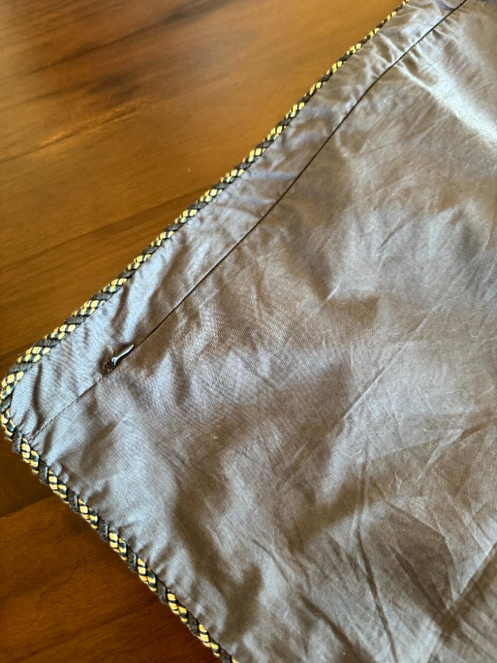 Croscill Blue & Green Jacquard King Pillow Shams w/ Blue & Gold Corded Trim - Picture 10 of 10